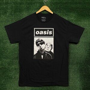 Oasis Noel & Liam Boxed Photo Rock Band T-Shirt Size Large